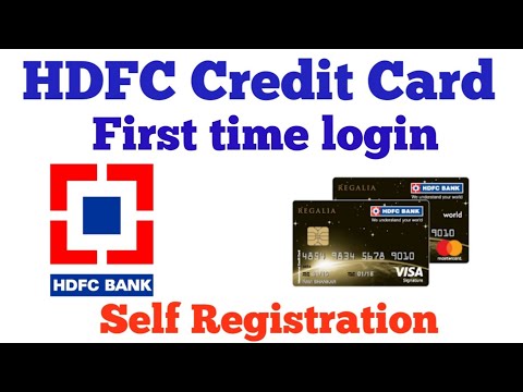 HDFC Credit Card First Time Login | How to self Register HDFC Bank Credit Card Online |mobilebanking