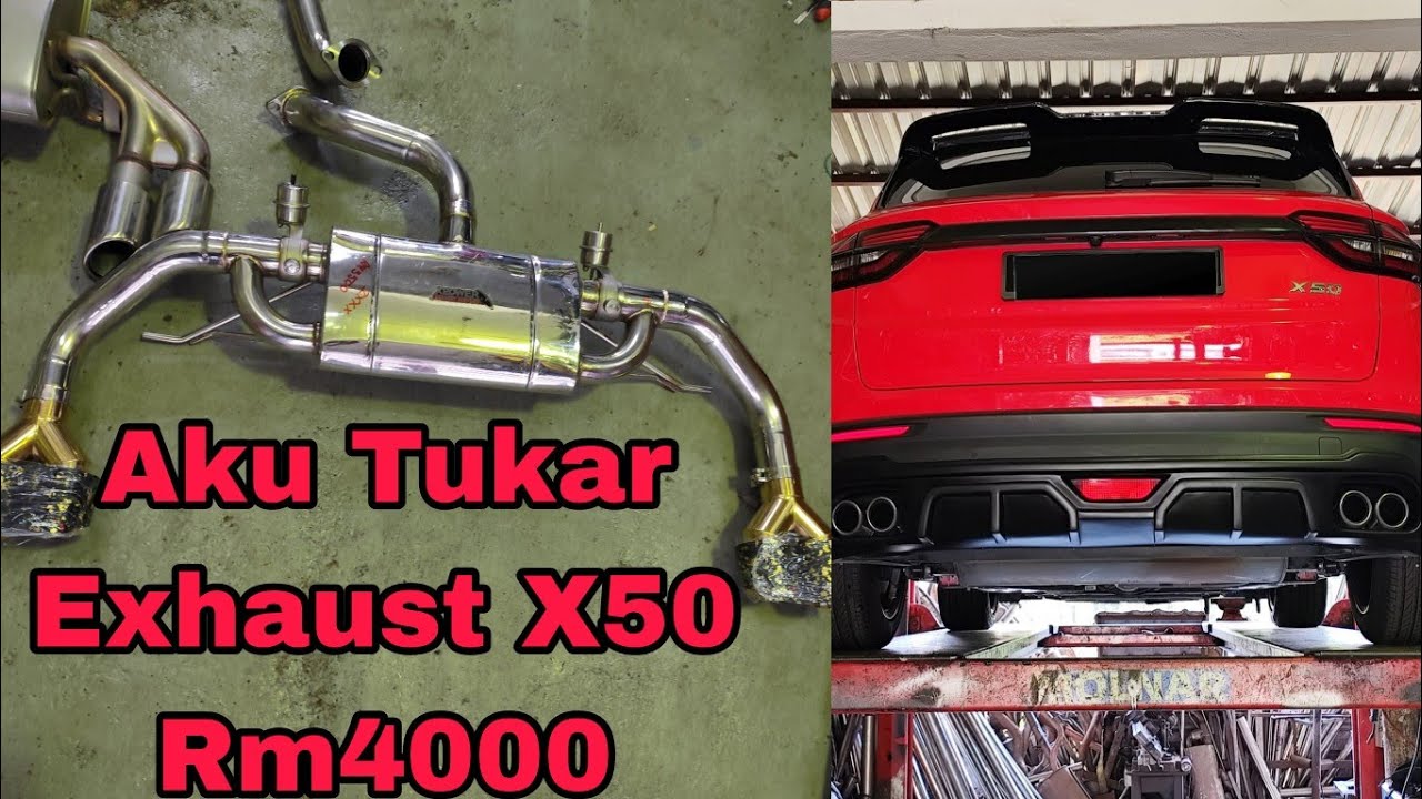 Proses pemasangan Full System Exhaust Valvetronic Brand XPOWER PROTON X50 STAGE 2