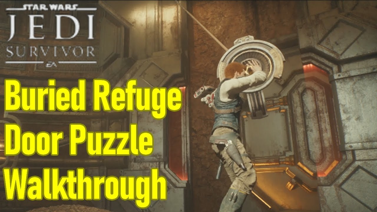 Star Wars Jedi Survivor buried refuge door puzzle solution guide YouTube