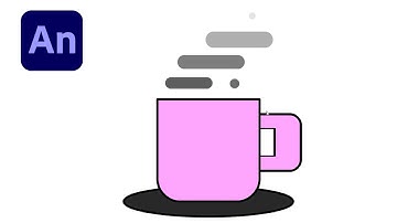 Adobe Animate #1: How To Draw and Animate A Cup of Tea Smoking