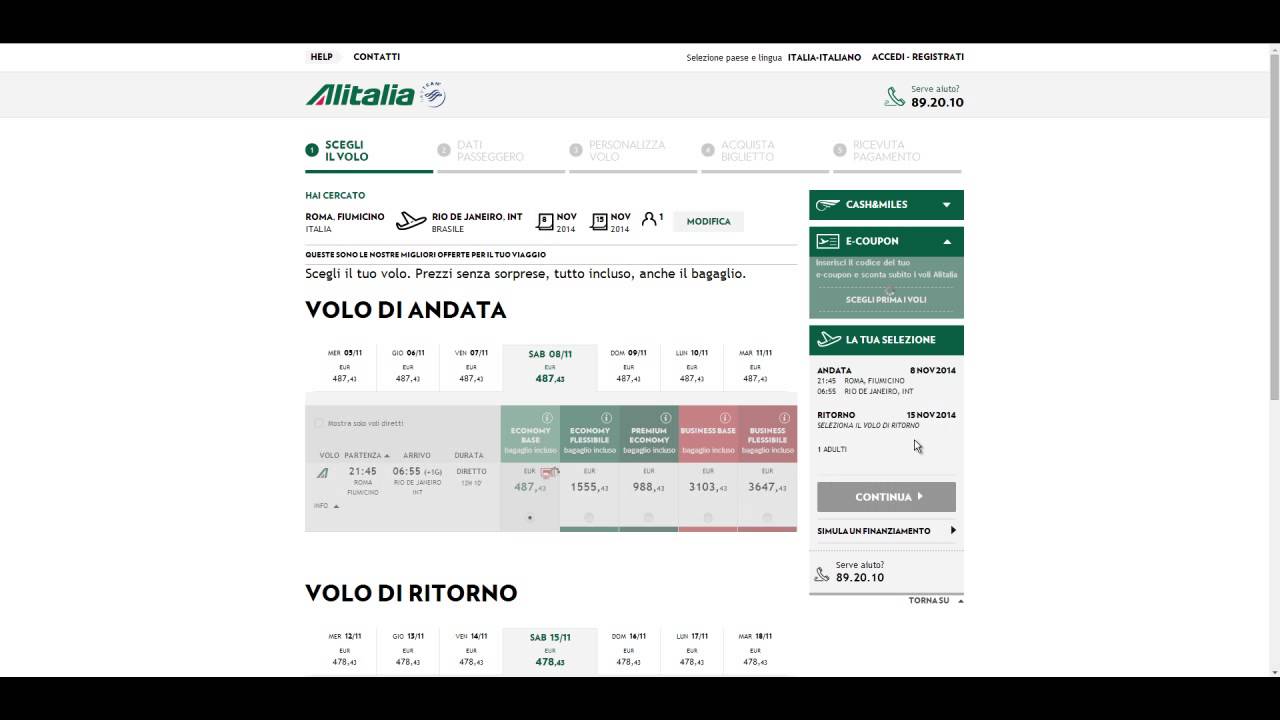 10€ Codice sconto Alitalia | Agosto 2020 | Gazzetta.it