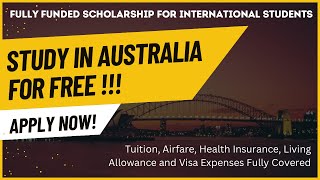 Study in Australia for Free | Australia Awards Scholarship for International Students Intake 2025