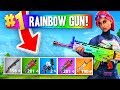 The RAINBOW GUN Challenge! (Fortnite Battle Royale)