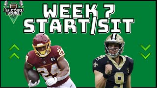 Week 7 Starts \& Sits - 2020 Fantasy Football