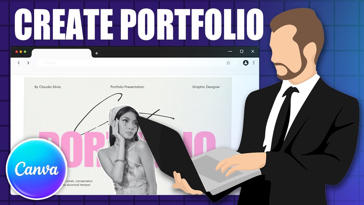 How To Create A Portfolio Website For Free In Canva - YouTube