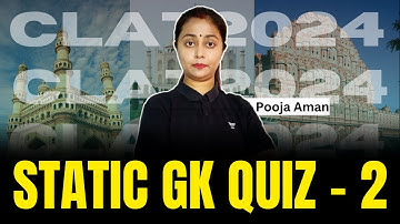 Static GK Quiz - Part 2 | CLAT 2024 | CLAT | Unacademy CLAT #clat #clat2024