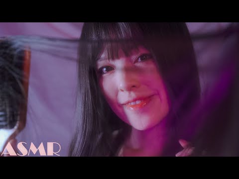 ASMR 寝る前に１分間、友達が髪と顔のケアをしてくれます。