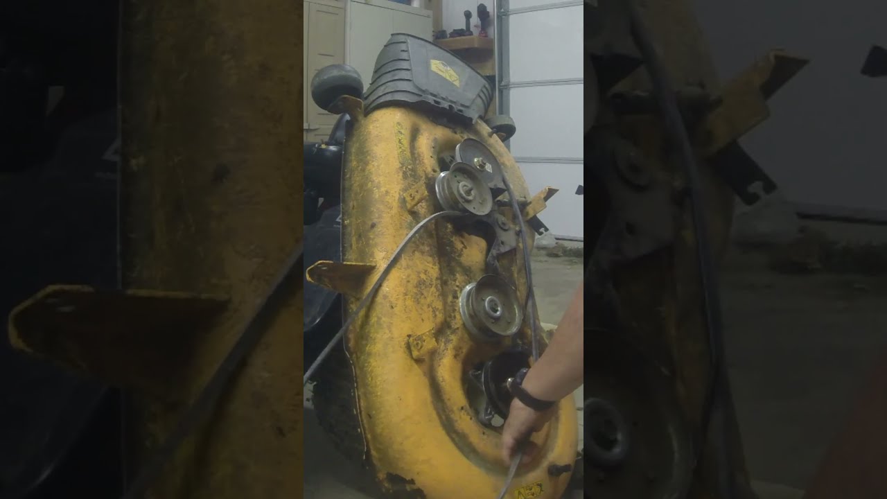 How to replace 42 Mower Deck Belt Cub Cadet Craftsman Pro Husqvarna and More