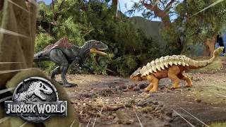 Massive Dinosaur Escape in Jurassic World!! | Mattel Action! | 60+ Minutes