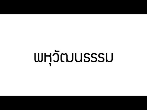 สังคมพหุวัฒนธรรม