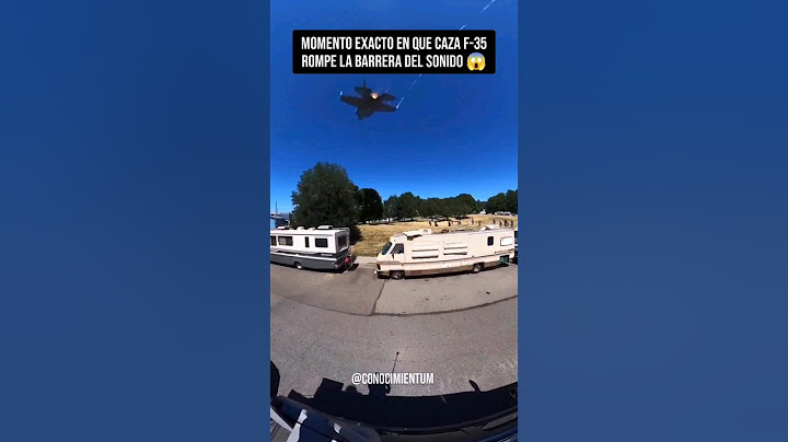 Momento exacto en que un CAZA F-35 Rompe barrera del Sonido! 🤯#Ingenieria #avion #jet #curiosidades