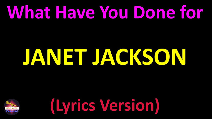 Janet jackson what have you done for me lately lyrics