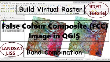 False Colour Composite (FCC) Image in QGIS || Build Virtual Raster || Band Combination