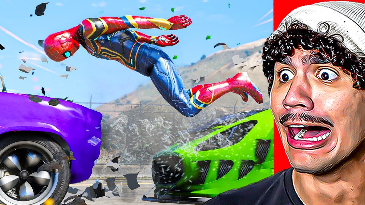 Reagindo a BATIDAS ÉPICAS do Homem-Aranha no GTA 5