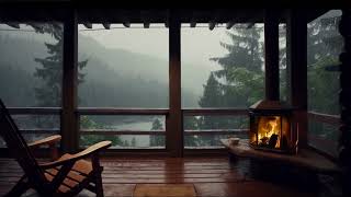 Soothing Balcony Escape: Thunderstorm and Rainfall Ambient Sounds for Serenity and Stress Relief