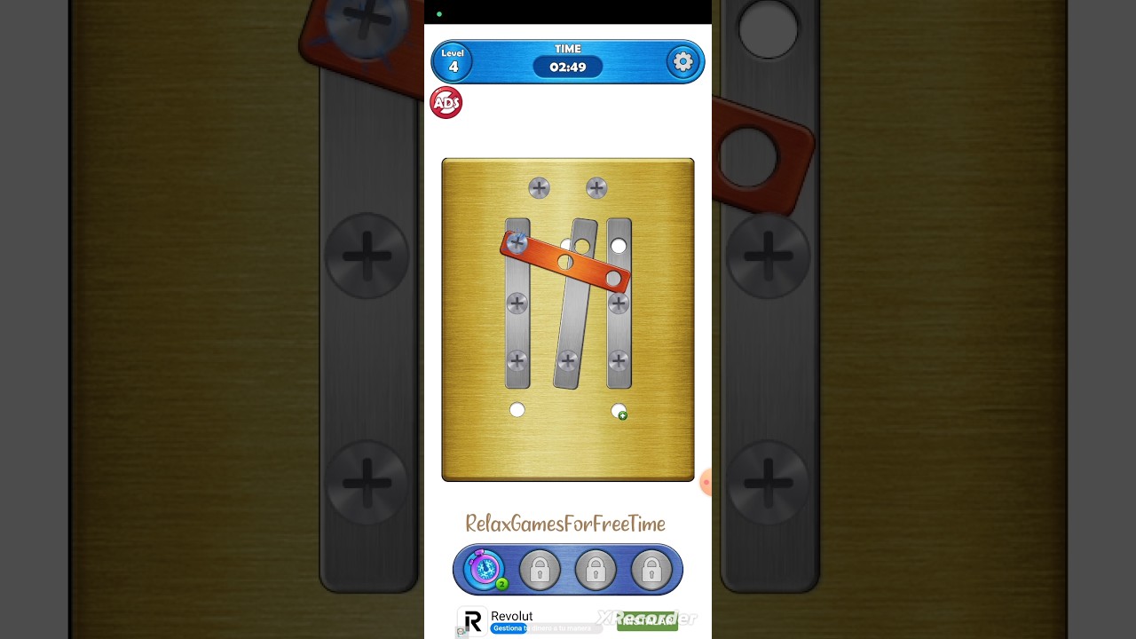 Screw Puzzle: Nuts and Bolts - logic puzzle brain game Level 4 gameplay 