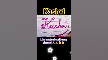 #kashvi #cursivewriting #name #art #artist #wordart #fontstyles #creative #signature #ytshorts #diy