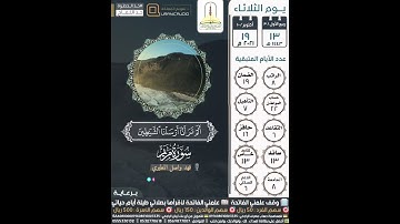 سورة مريم 83-84 القارئ فهد واصل المطيري