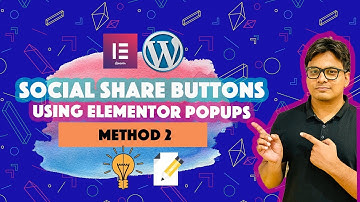 Add Social Share Buttons for WordPress: Using Elementor Popup Builder|Method 2