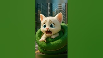 Mèo con được Rumi cứu thoát khỏi con rắn khổng lồ#shorts #cat #catai #ai #meow