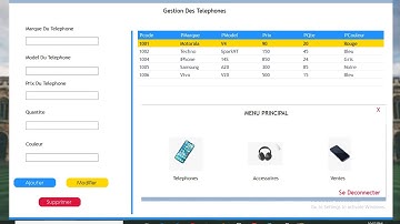 Application De Gestion De Magasin De Téléphone avec C# et SQL Server