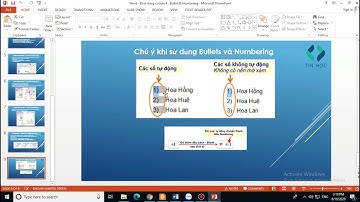 Định dạng cơ bản trong Word - Bullet & Numbering | Học Office