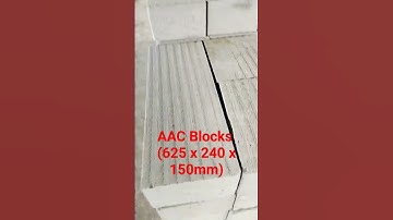 AAC Block (Autoclaved Aerated Concrete) Blocks #aacblocks #masonrywork #construction #civilengineer