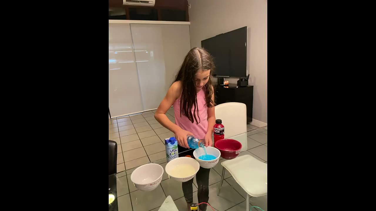 Olivia Artiga’s Science Project Barbery 4th Grade Electrolyte Challenge