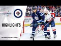 NHL Highlights | Capitals @ Jets 2/27/20