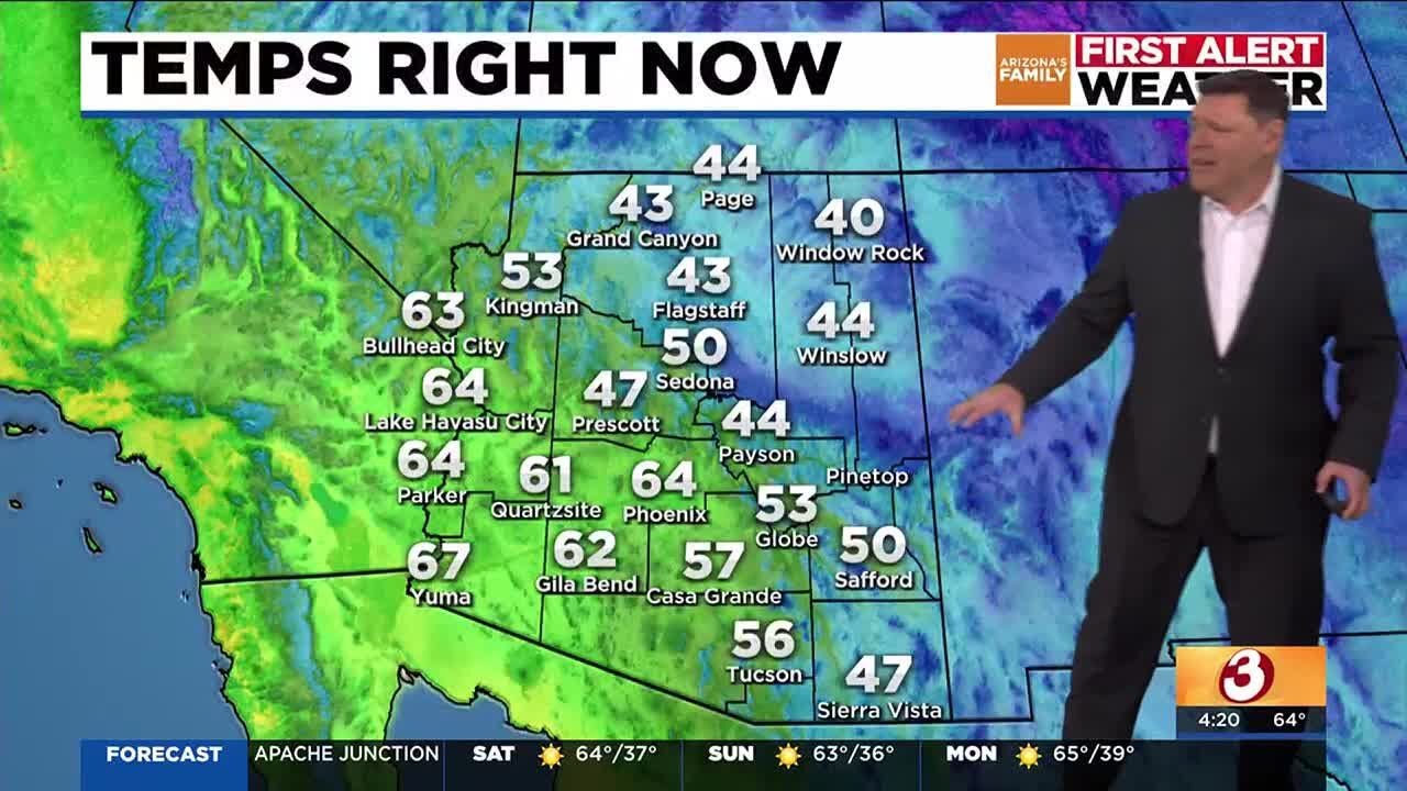 Freeze warning in the Valley this weekend before temps trend back up ...