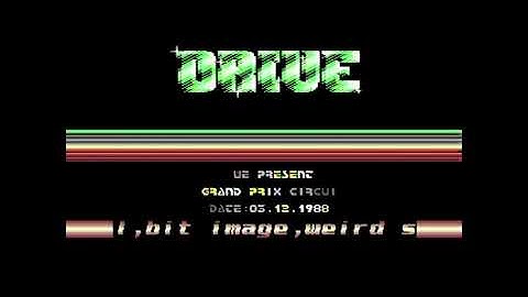 Commodore 64 demo: Drive - Grand Prix Circuit import (1988)
