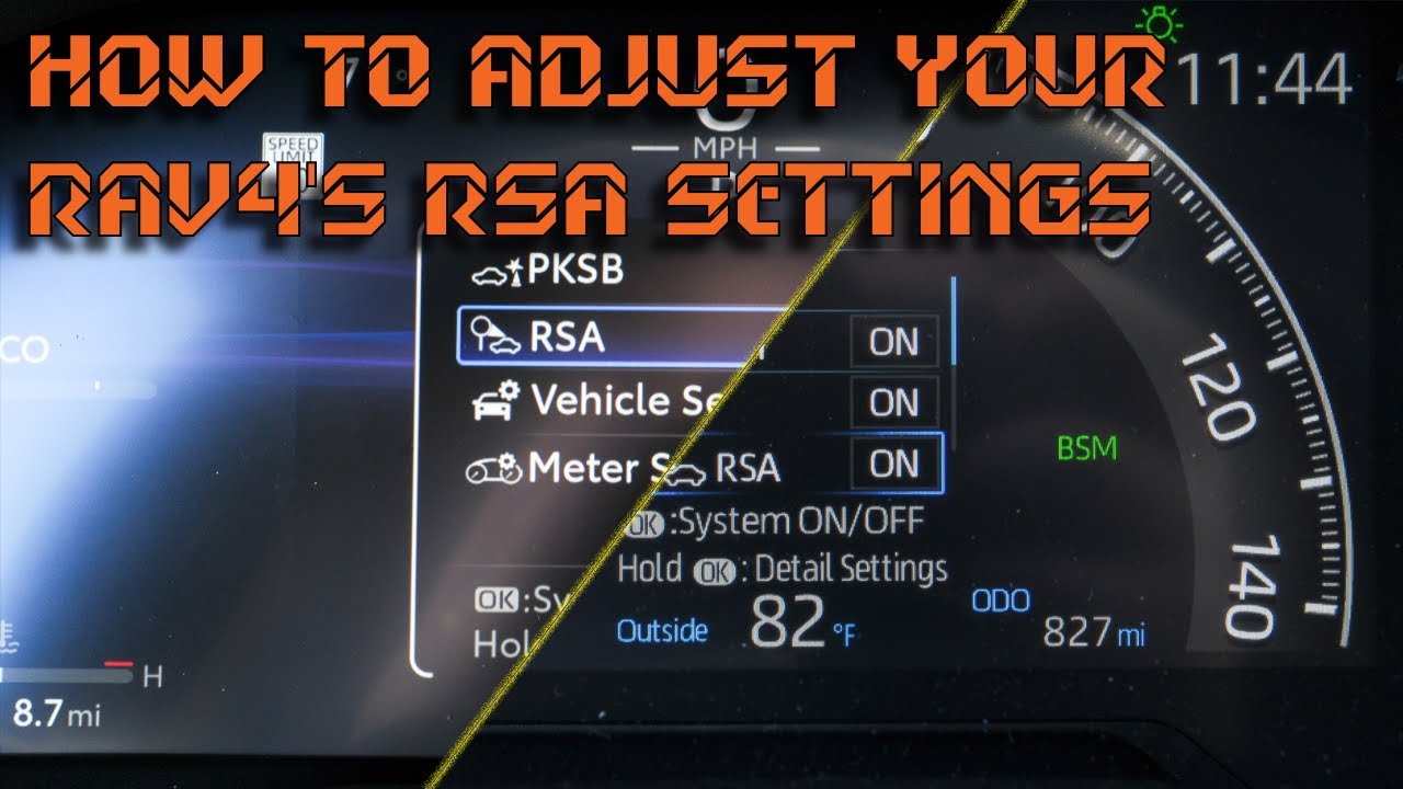 How to adjust your Rav4's RSA Settings - YouTube