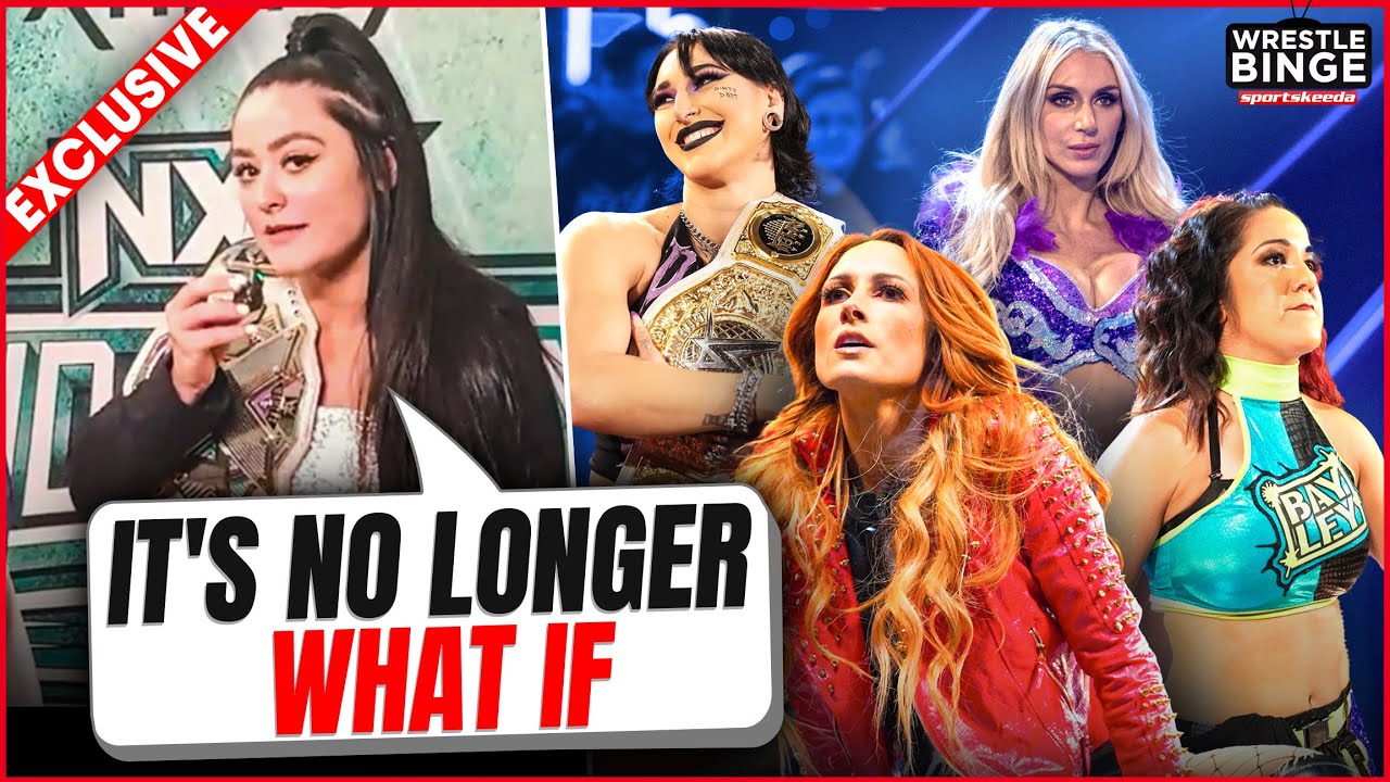 'Becky, Rhea, Charlotte, Bayley' - Lyra Valkyria wants them all! - YouTube