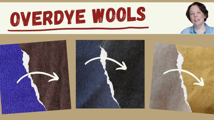 Color Remover Experiment on Rug Hooking Wools - DoodleDog Primitives