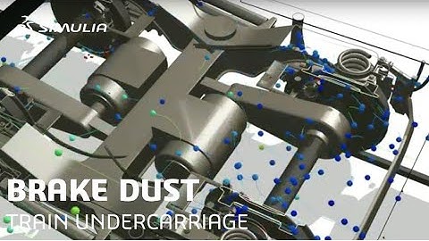 Brake Dust Particle Simulation of Train Undercarriage | SIMULIA of Dassault Systèmes