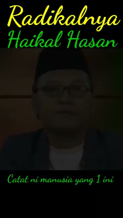 Pakarnya adu domba. Babe Haikal Hasan.