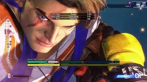 Street Fighter 6 - Luke 6940 Damage Combo (mid-screen)