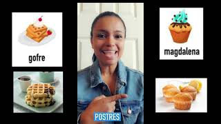Desserts et boissons en espagnol. vocabulaire screenshot 1