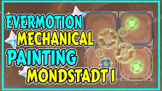 Evermotion Mechanical Invoker Painting: Mondstadt 1 Gear Puzzle Event [Genshin Impact]