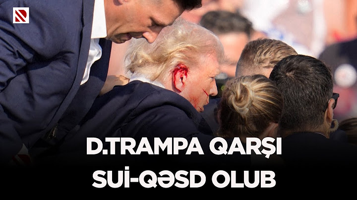Donald Trampa qarşı sui-qəsd olub - 2 nəfərin öldüyü insidentdə siyasətçi qulağından yaralanıb
