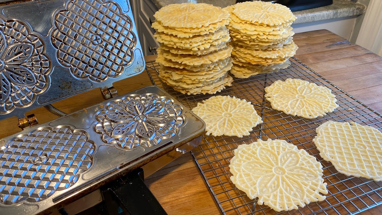 Pizzelles - Italian Cookie - YouTube