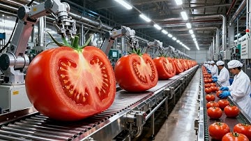 Inside the Modern Tomato Factory: From Field to Table (The Whole Process)