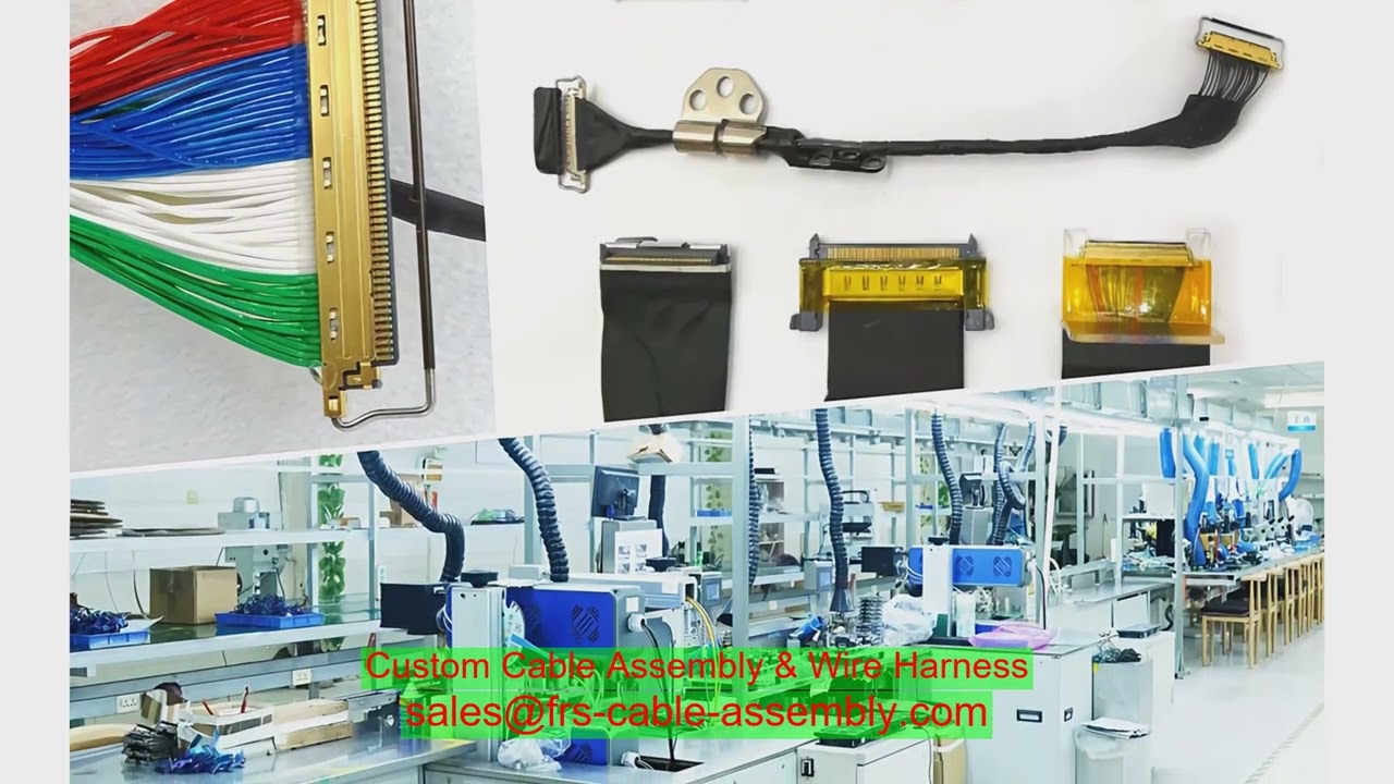 Custom Cable Harness I-PEX 20325-010T-02S Custom Cable Solutions Tiny Coaxial Cables Harness IPEX Gs