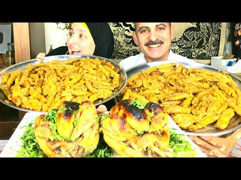 تحدى المحشى والدجاج المشوى ضد وفاء كان ماشى زى الفل لحد ما حضرو ريا وسكينه