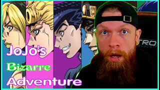 Reacting to  JoJo's Bizarre Adventure All Openings 1-13