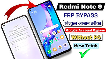 Redmi Note 9 FRP BYPASS || Google Account Bypass || MIUI 13 || Without PC || 100% Working 2025✅
