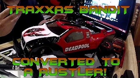 Traxxas Bandit- Converted to a Traxxas Rustler DEADPOOL