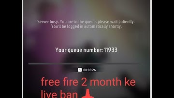 your queue number free fire || ff max problem