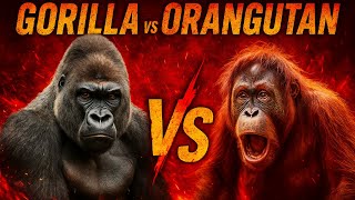 Gorilla vs Orangutan: Who Is the REAL Jungle Powerhouse 🦍🔥🦧