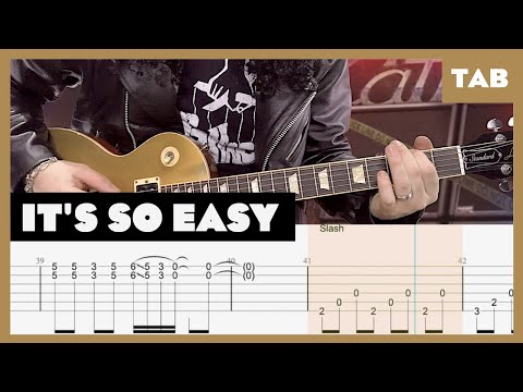Guns N Roses - It's So Easy - Guitar Tab | Lesson | Cover | Tutorial